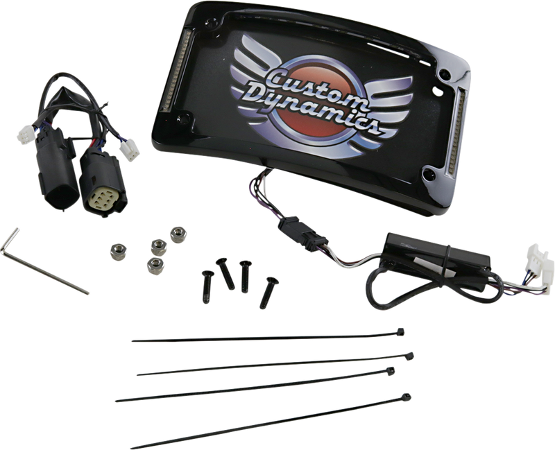Curved License Plate Frame - Black