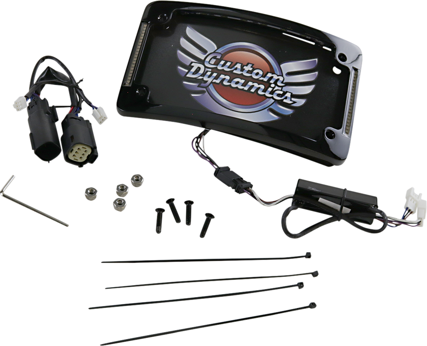 Curved License Plate Frame - Black