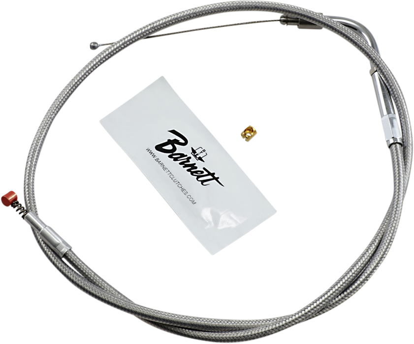 Stainless Steel Idle Cable - Dyna/FXR/Softail