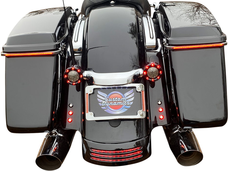 Curved License Plate Frame - Chrome