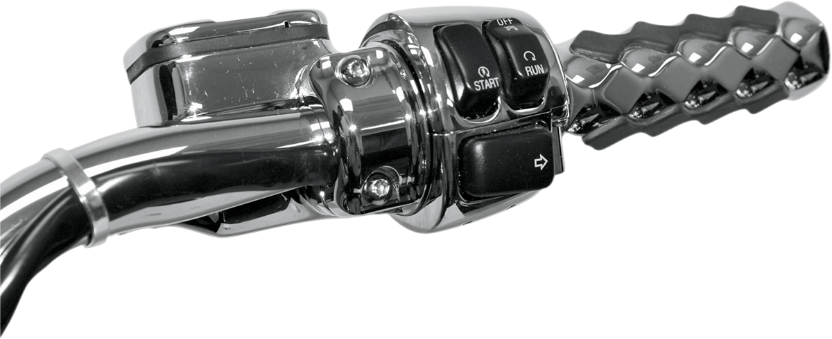 Cable Clamp - Dual Throttle/Idle - 1-1/4" - Chrome
