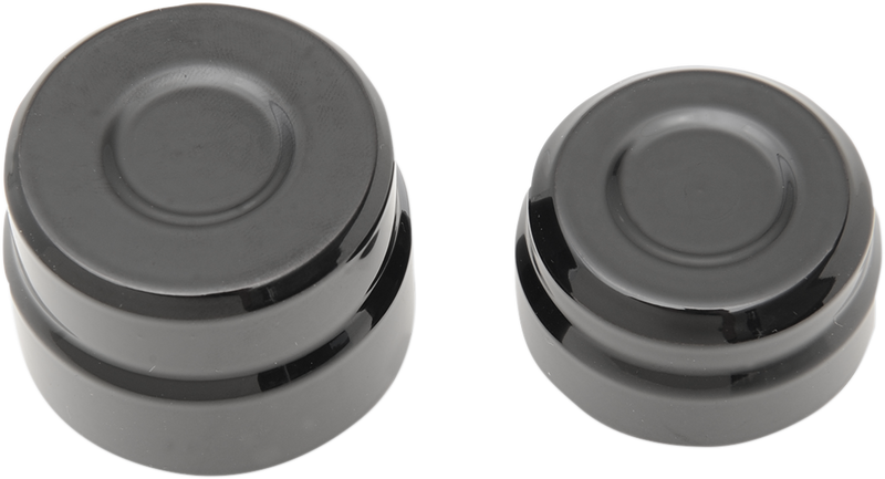 Axle Caps - Rear - Black - Pair