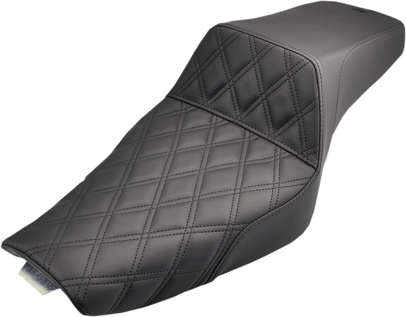 Step-Up Seat - Front Lattice Stitch - Black - XL