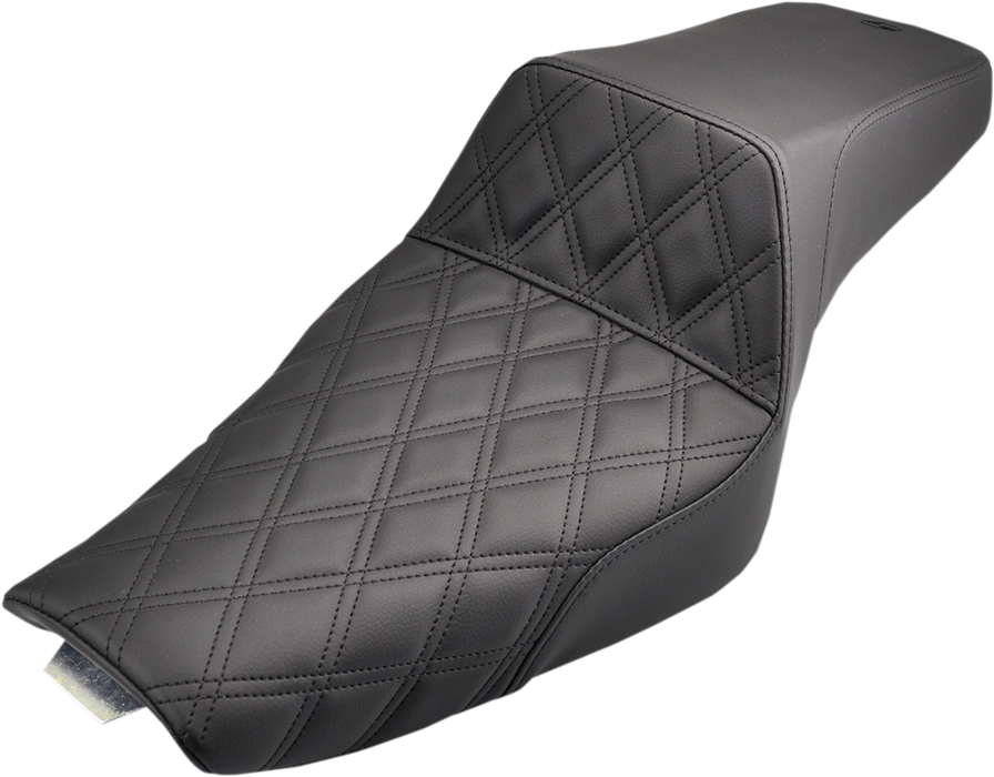 Step-Up Seat - Front Lattice Stitch - Black - XL