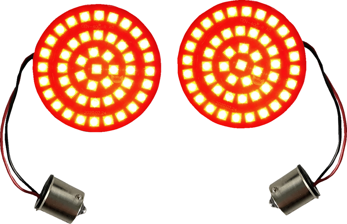 Turn Signal Insert - LED - Red - 1156 — Ramjet Racing