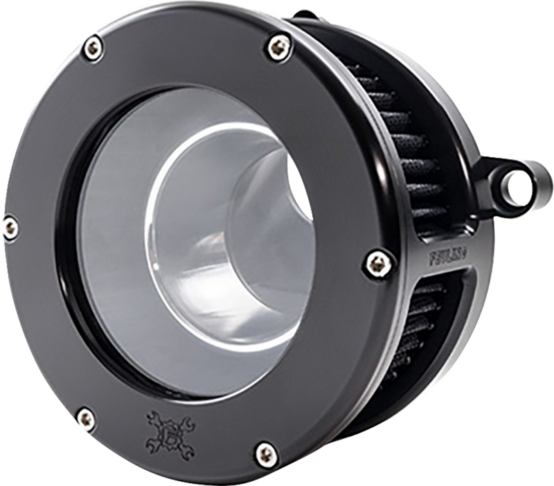 BA Air Cleaner Kit - Black/Clear with Black Filter - M8