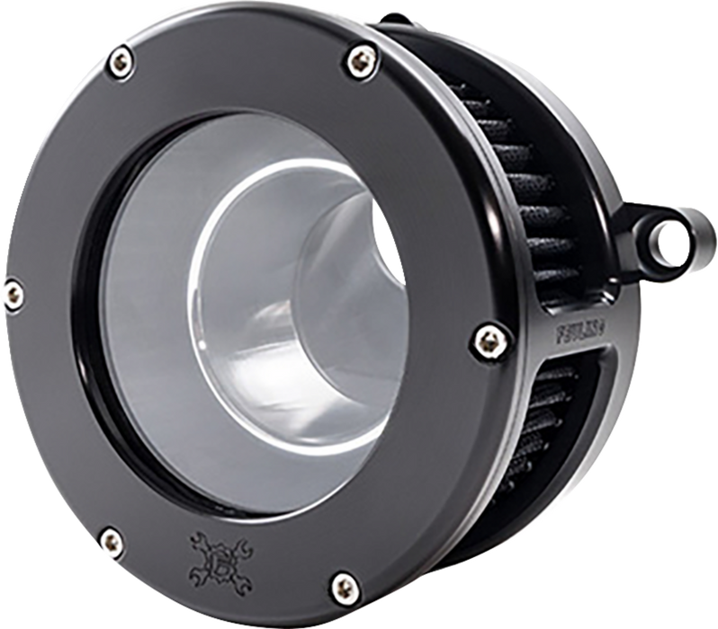 BA Air Cleaner Kit - Black/Clear with Black Filter - M8