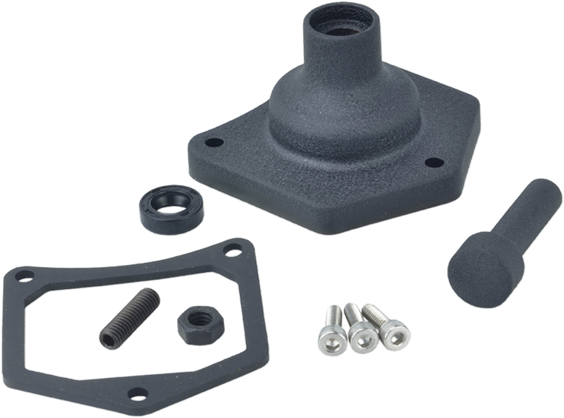 End Cover - Solenoid/Starter Button - Black Wrinkle