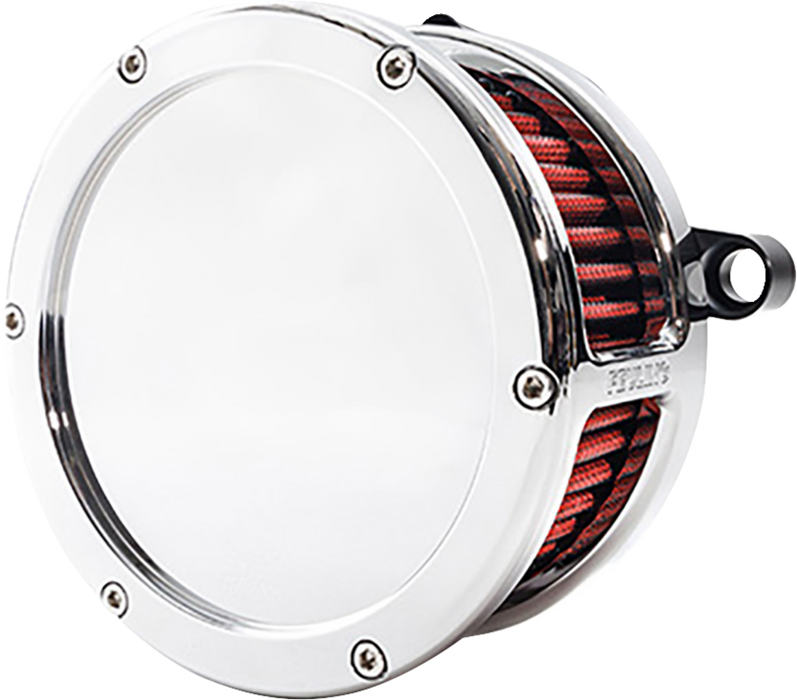 BA Air Cleaner Kit - Chrome with Red Filter - M8