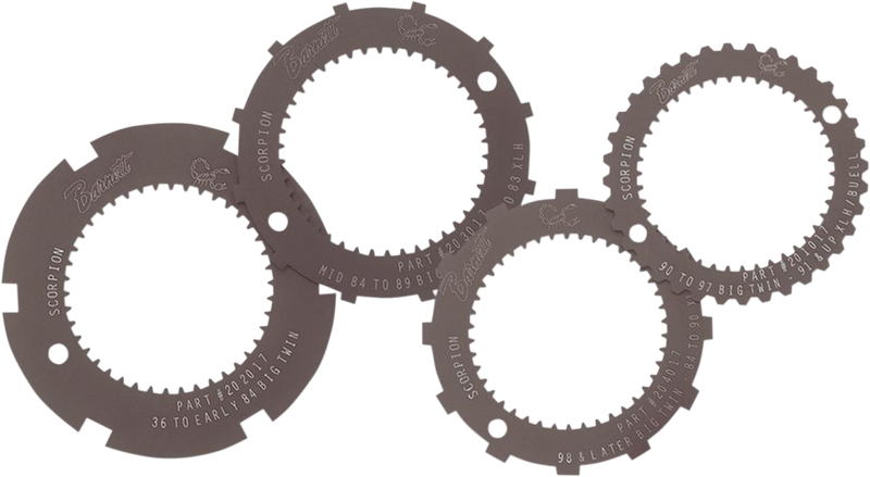 Lock Plate - Clutch Basket - Scorpion - Set 4