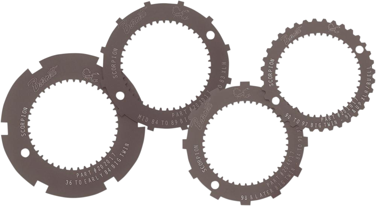 Lock Plate - Clutch Basket - Scorpion - Set 4