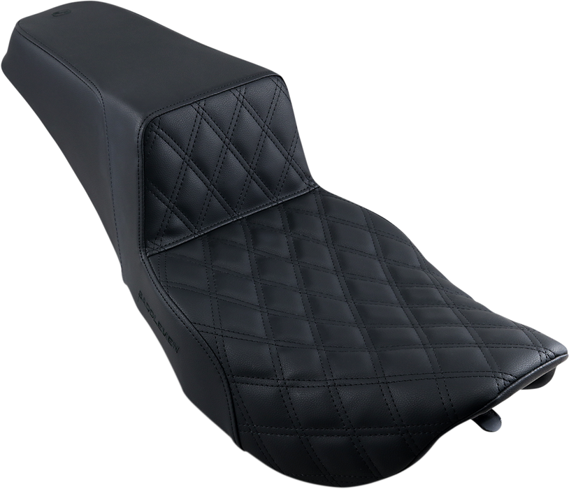 Step-Up Seat - Front Lattice Stitch - Black