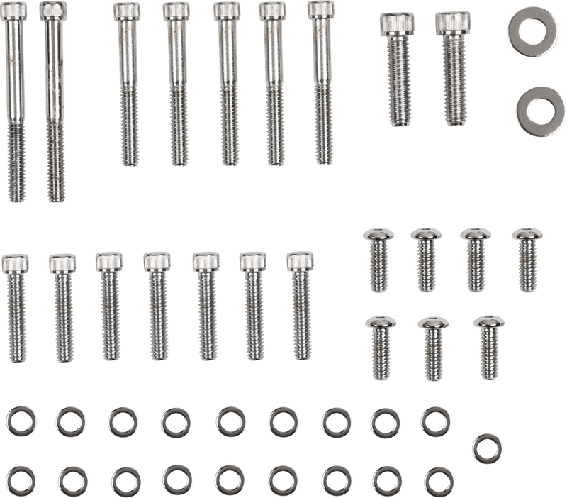 Bolt Set - Inner/Outer Primary/Inspection/Derby Cover - Knurled - Softail