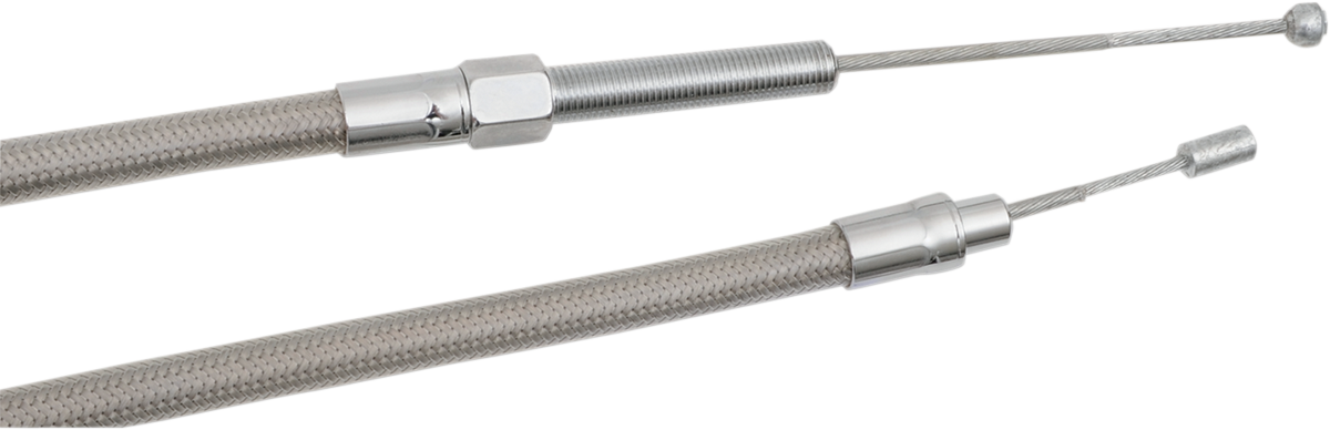 High-Efficiency Braided Stainless Steel Clutch Cable - 53-5/16"