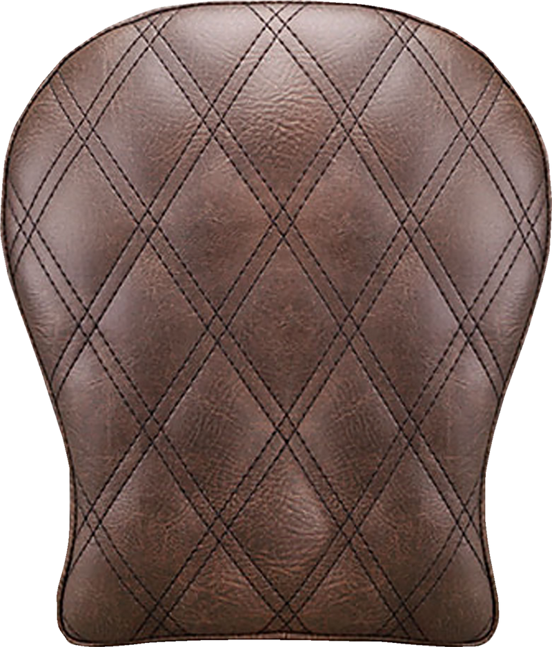 Detachable Pillion Pad - Lattice Stitched - Brown