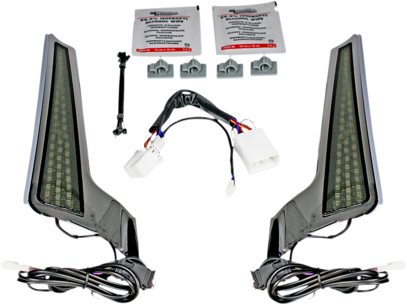 Fascia LED Light Panels - Chrome/Smoke