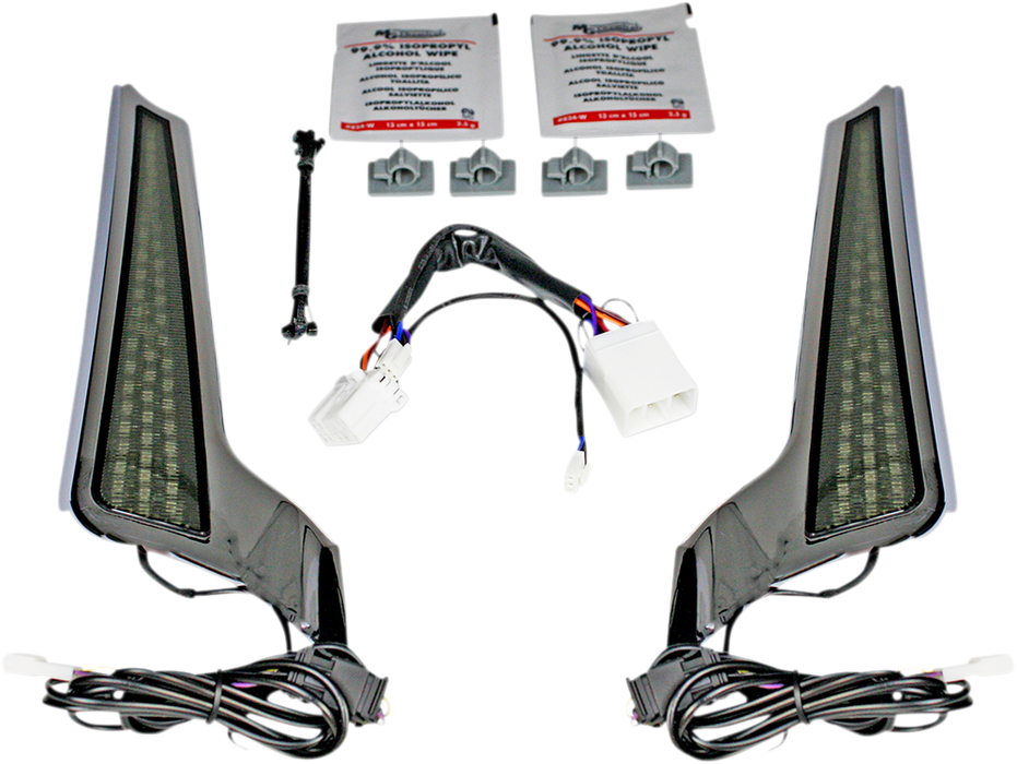 Fascia LED Light Panels - Chrome/Smoke