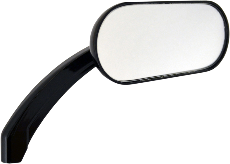 Mirror - Side View - Oval - Gloss/Black - Each