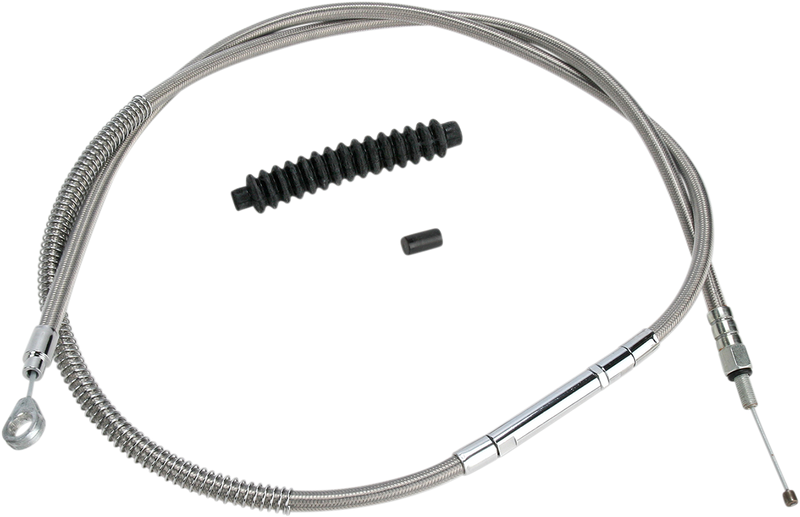 High-Efficiency Stainless Steel Clutch Cable for Harley-Davidson - +6" - '89-'06 Touring