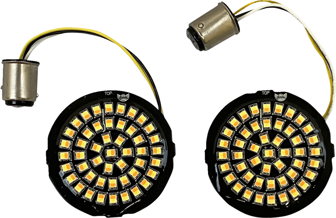 Amber/White LED Turn Signal Inserts
