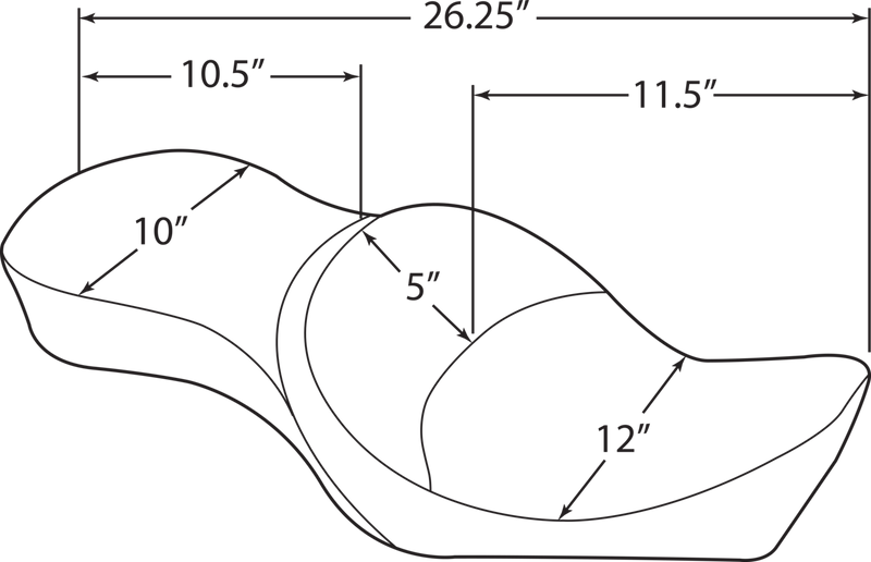 Double Bucket Seat - Mild Stitch - XL '10-'22