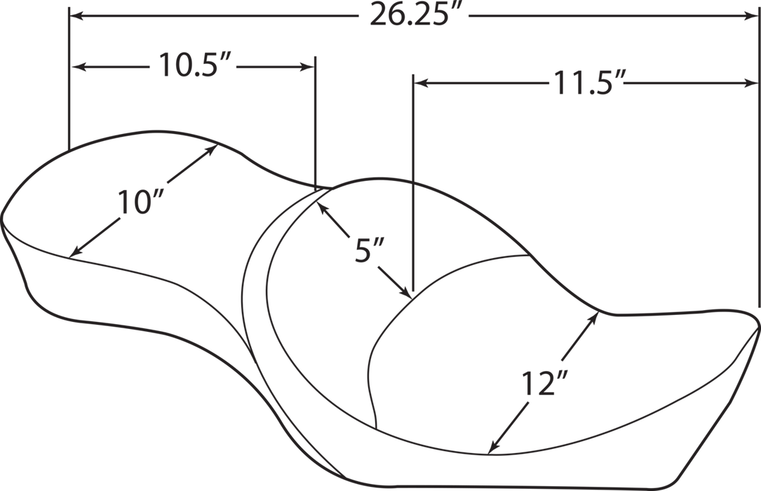 Double Bucket Seat - Mild Stitch - XL '10-'22