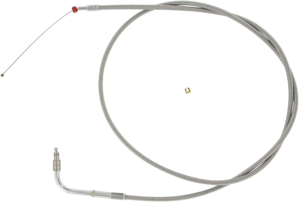 Stainless Steel Throttle Cable - +6" - '96-'07 Touring