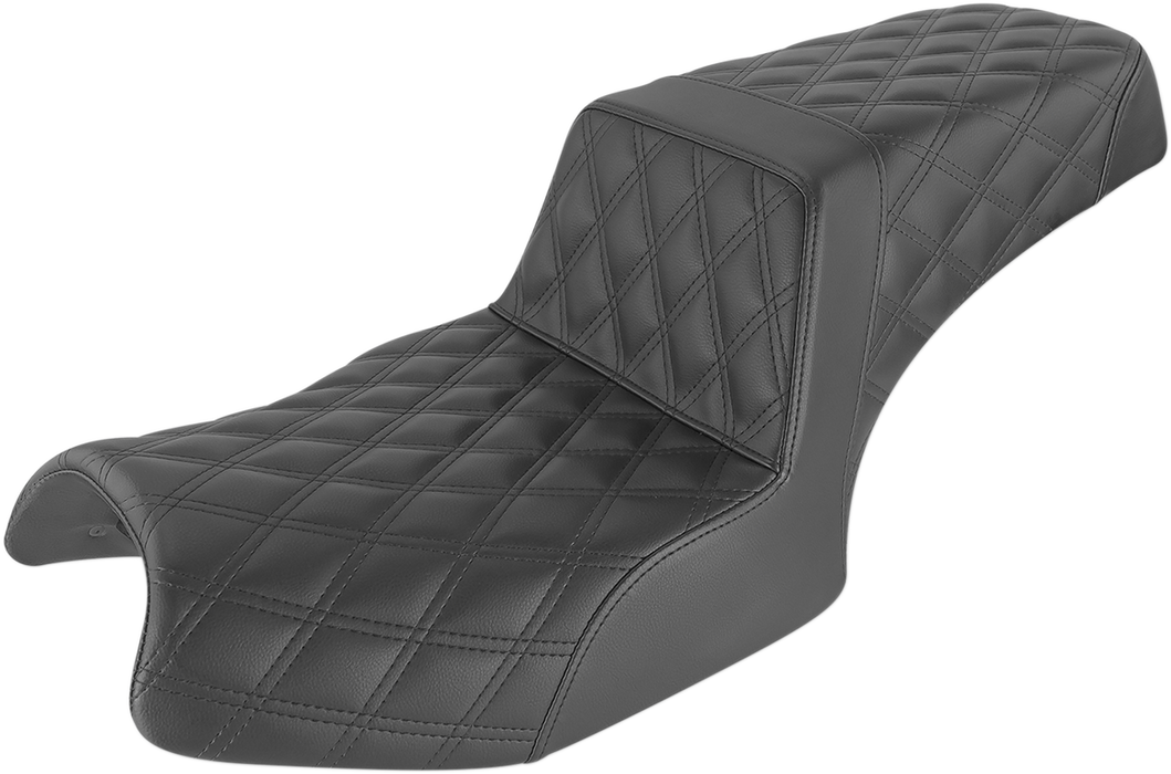 Step-Up Seat - Full Lattice Stitch - Black - Challenger