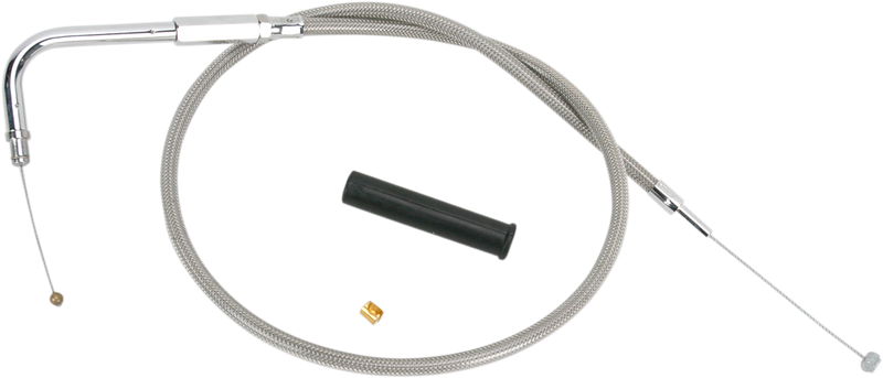 Stainless Braided Throttle Cable - 26-1/2"