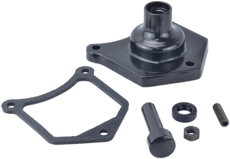 End Cover - Solenoid/Starter Button - Gloss Black