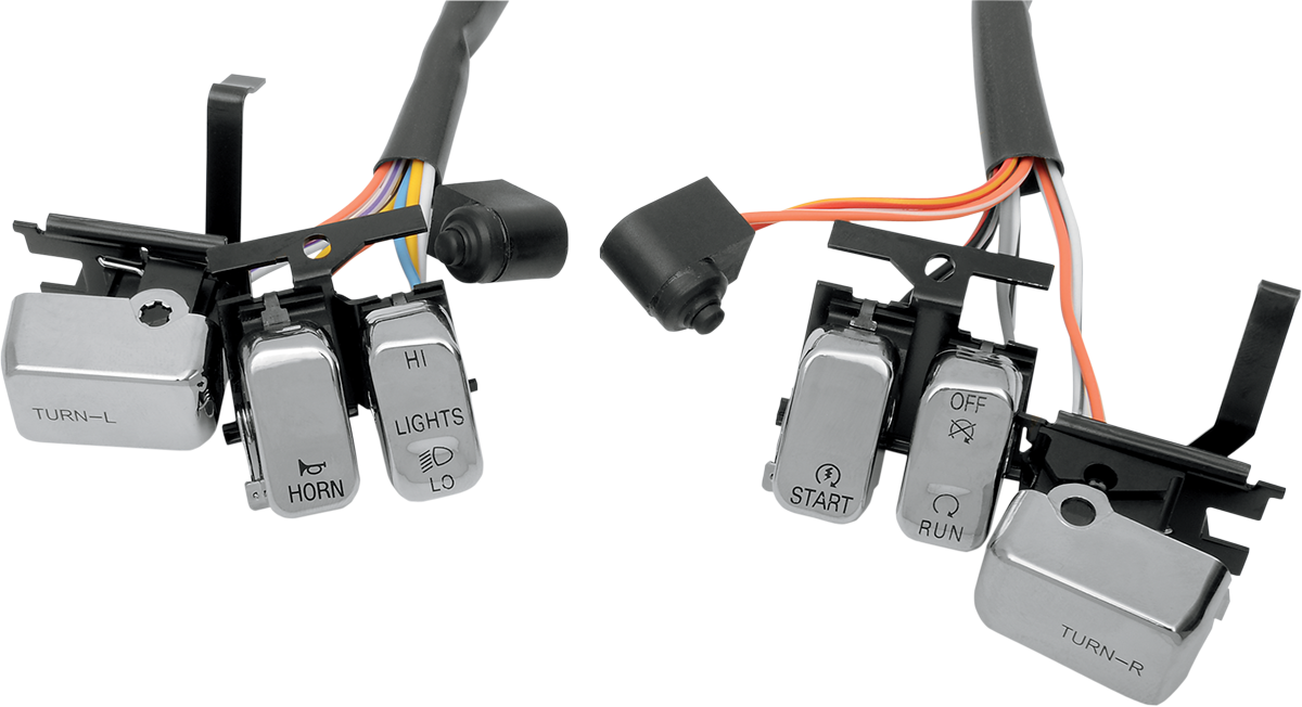 Handlebar Switch Kit - Dimmer/Horn - Black