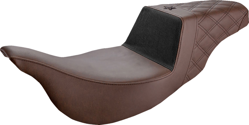 Unknown Industries Extended Reach Seat - Carbon Fiber/Gripper/Lattice Stitch - Brown - FL '08-'23