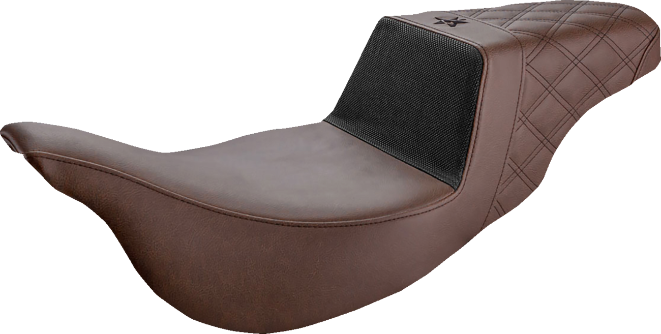 Unknown Industries Extended Reach Seat - Carbon Fiber/Gripper/Lattice Stitch - Brown - FL '08-'23