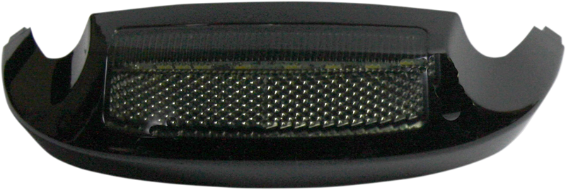 LED Front Fender Tip - Amber LED/Smoke Lens - Black