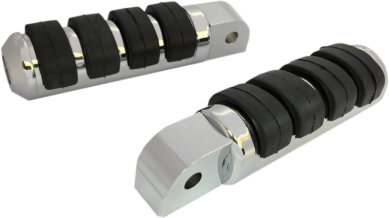 Soft Ride Foot Pegs - Large - Chrome - FL/FX