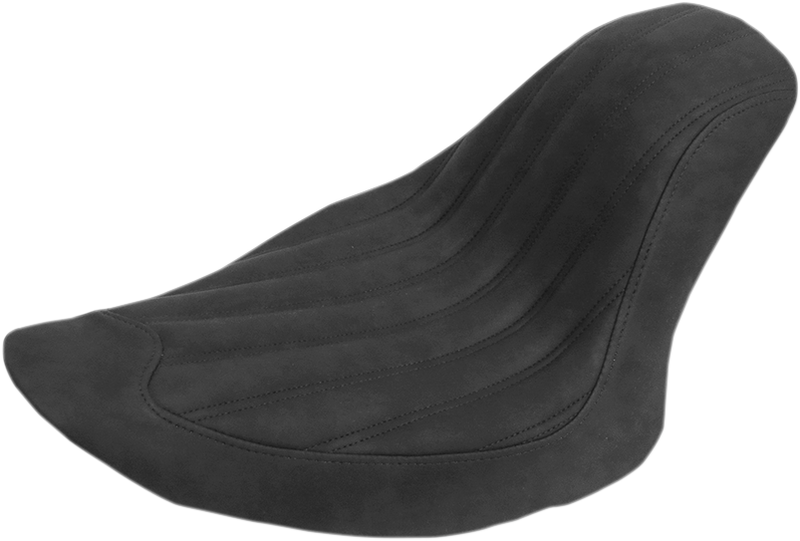 Knuckle Solo Seat - Ribbed - Black - FL/FX '06-'17