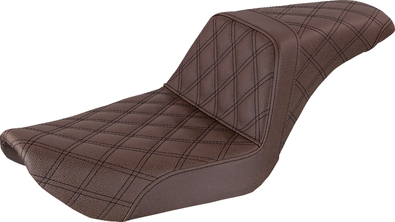 Step-Up Seat - Full Lattice Stitch - Brown - Dyna