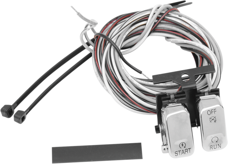 Handlebar Switch Kit - Start/Stop - Chrome