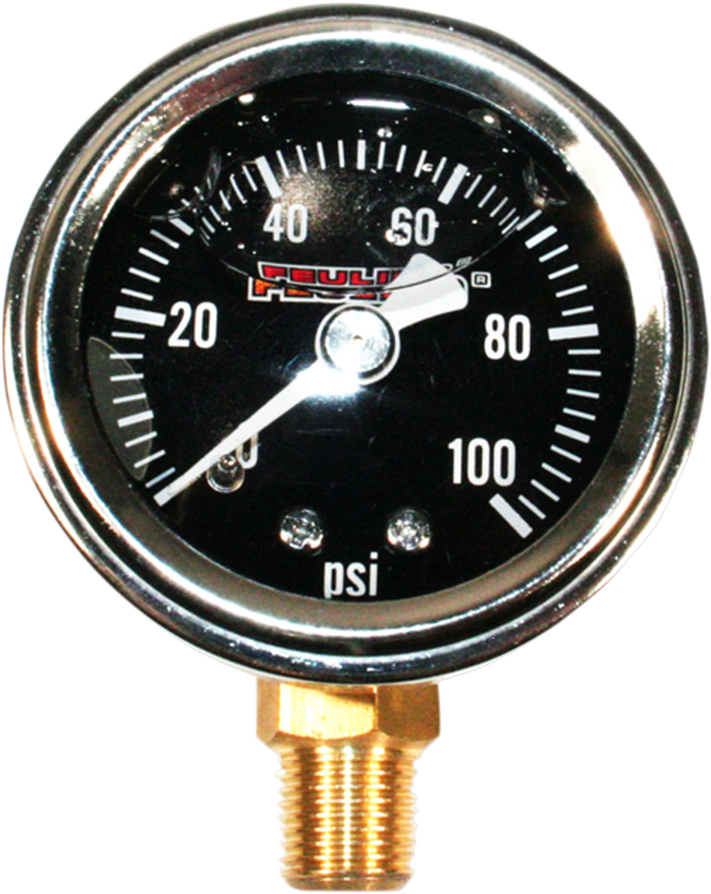 Liquid Filled Oil Pressure Gauge - 1.5" Dial - 1/8" Bottom Port - Black Face