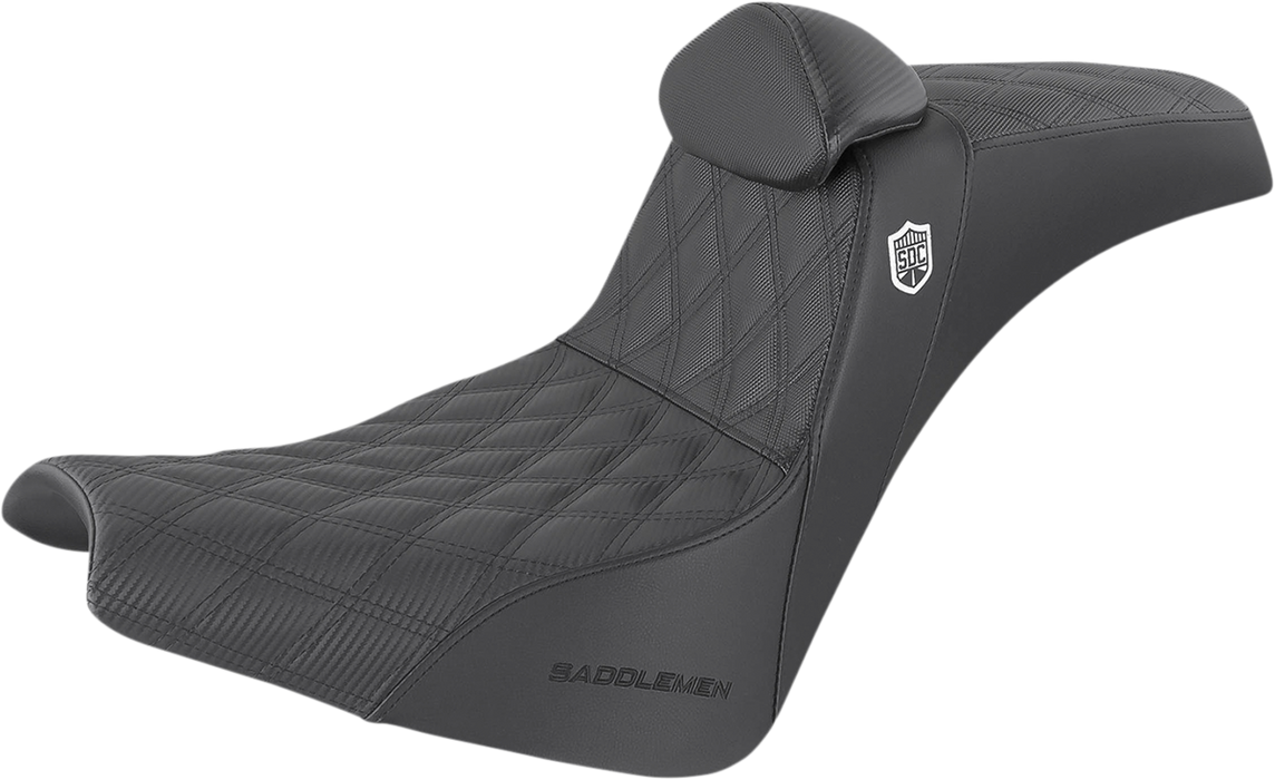 Pro Series SDC Performance Seat - w/ Backrest - Lattice Stitch/Lumbar Gripper - FX/FL '18-'24