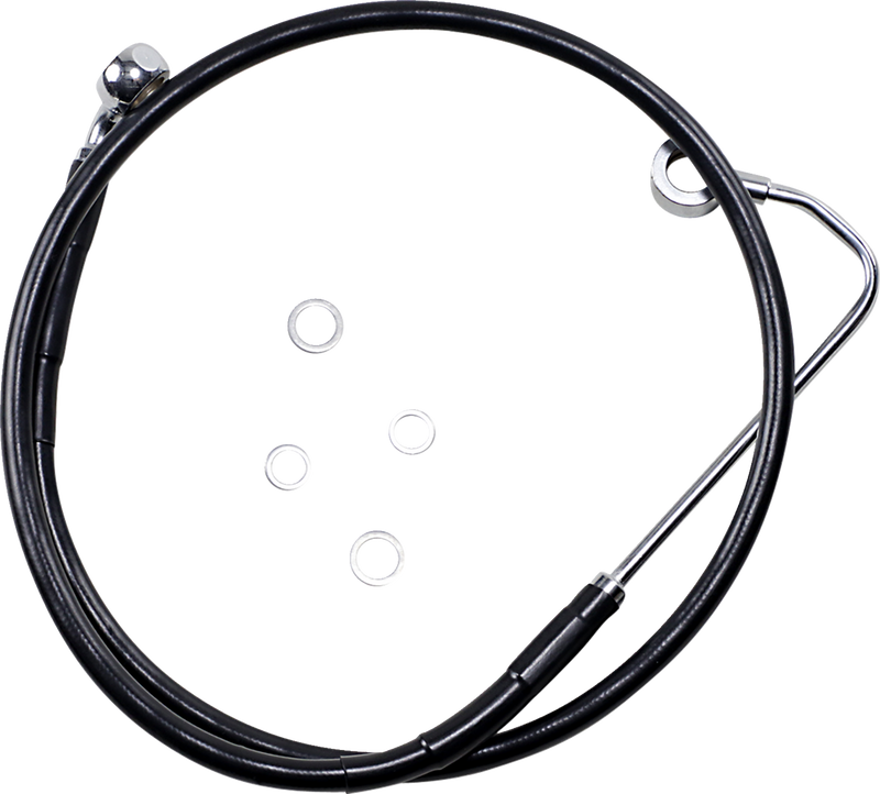 Brake Line - Front - Black - +10" - FXS '12-'13