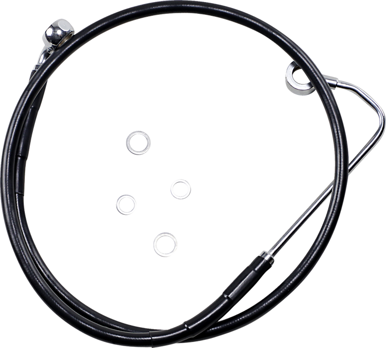 Brake Line - Front - Black - +10" - FXS '12-'13