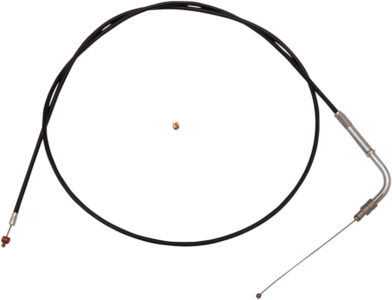 Black Vinyl Throttle Cable - +6" Size - 46" Length