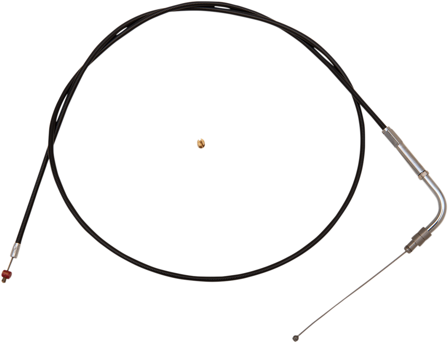 Black Vinyl Throttle Cable - +6" Size - 46" Length