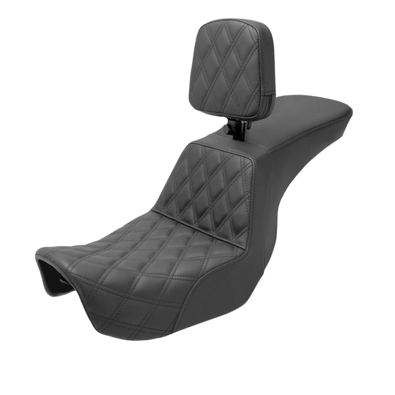 SADDLEMEN TOUR STEP UP SEAT BLACK (FRONT LATTICE STITCH)