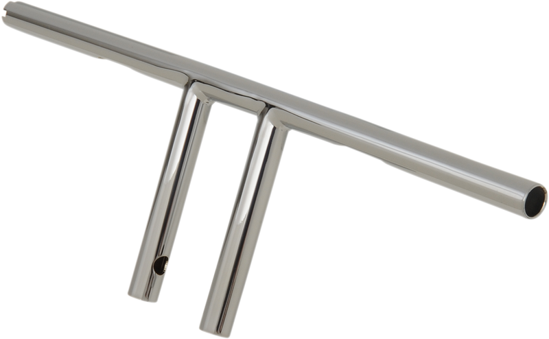 1" T-Bar - Dimpled - Straight - 6" - Chrome