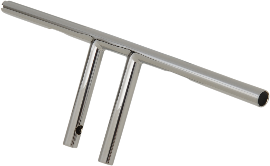 1" T-Bar - Dimpled - Straight - 6" - Chrome