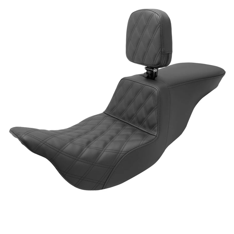 SADDLEMEN TOUR STEP UP SEAT BLACK (FRONT LATTICE STITCH)