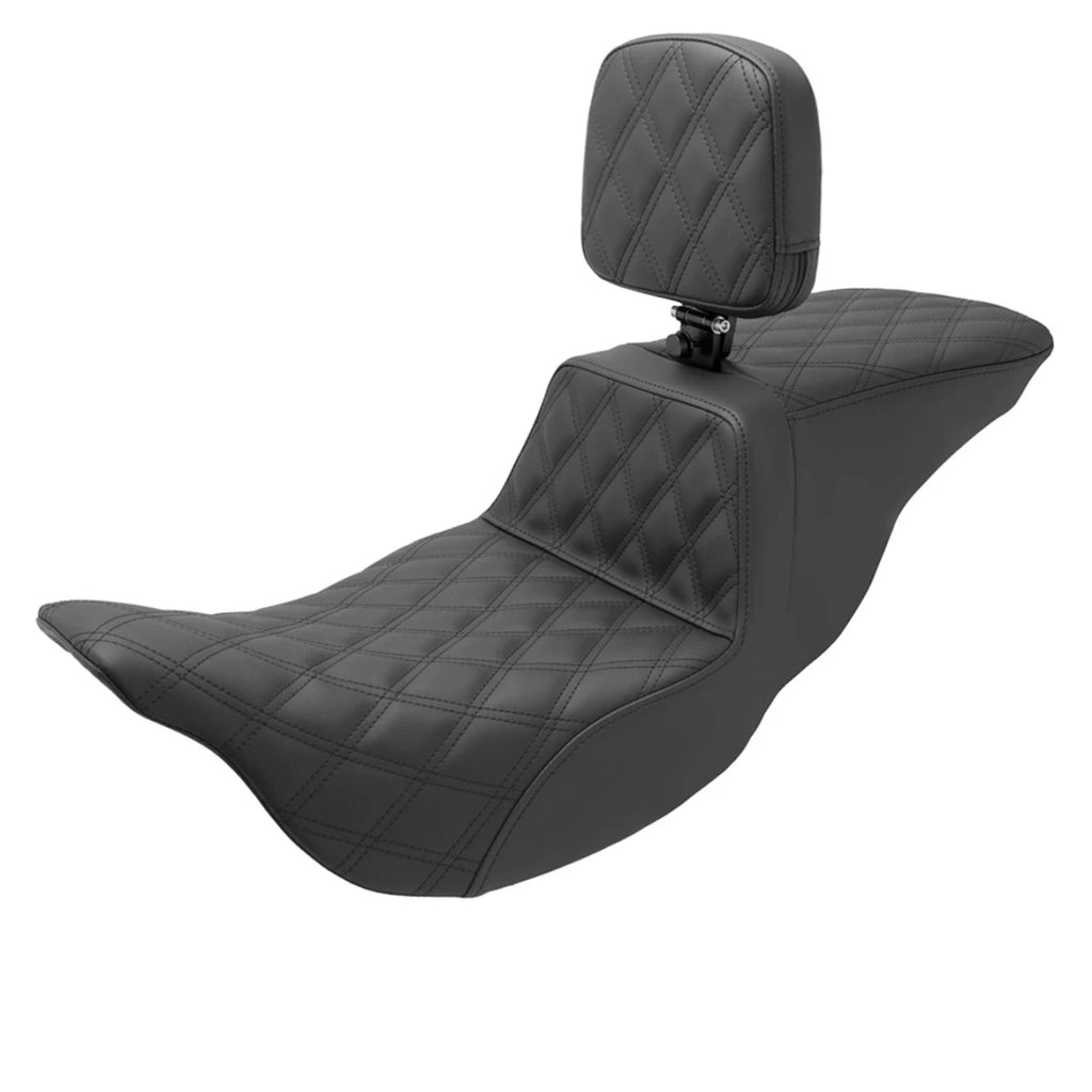 SADDLEMEN TOUR STEP UP SEAT BLACK (FULL LATTICE STITCH) — Ramjet