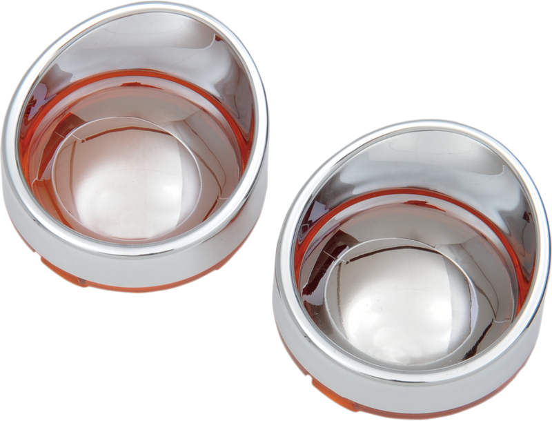 Visor-Style Bezel/Lenses - Amber/Mirror